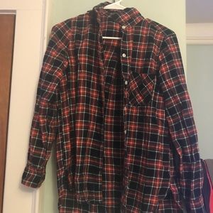 old navy plaid flannel